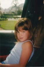 2000's Found Photo - Cute Little Girl Smiles & Smirks For The Camera In The Car picture