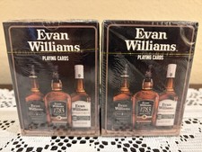 Set of 2 Evan Williams Kentucky Bourbon Playing Cards Brand New Sealed  picture