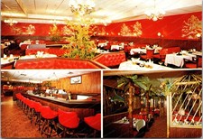 Livingston New Jersey Lam's Restaurant Interior Views Continental Postcard C334 picture