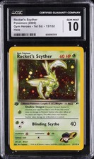 2000 GYM HEROES 1ST EDITION #13 ROCKET'S SCYTHER CGC 10 picture