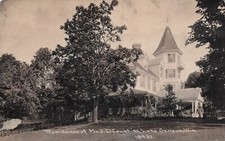 RPPC Lake Geneva WI Wisconsin Countiss Mansion Lake Shore Dr Photo Postcard E22 picture