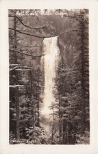 RPPC Salt Creek Falls Oregon Waterfall Photo Lane County, Vtg Postcard H16 picture