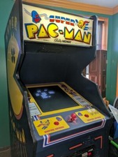 ICONIC SUPER PAC-MAN ARCADE MACHINE by BALLY MIDWAY 1982 (Good) picture