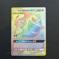 Pokémon TCG Gengar & Mimikyu GX 186/181 Team Up Secret Rare Full Art Holo picture