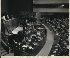 1946 Press Photo President Truman speaks to the UN General Assembly in New York picture