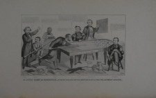 Antique Civil War Art Political Cartoon Old Able 1918 American History picture