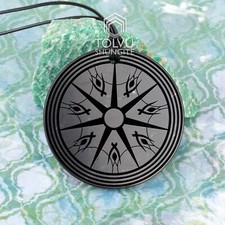 Shungite Healing pendant amulet, Real shungite Activator of vital energy, Tolvu picture
