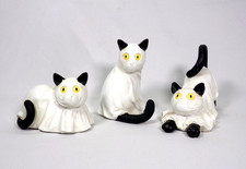 GERSON SET OF 3 HAND PAINTED RESIN 6.1