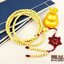 Fragrant 216 6X5mm White Wood Prayer Beads Dharma Wheel Mala Necklace/Bracelet picture