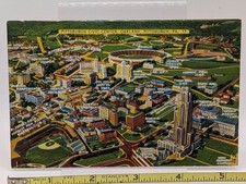 Forbes Field Pitt Stadium Pittsburgh PA Pirates baseball postcard linen 17 picture