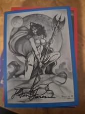 1997 The Illustration Studio Don Paresi's Fatal Beauty Don Paresi Autograph  picture