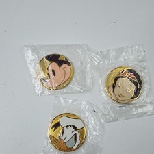 Disney Catalog 2002 Coin Set Mickey Donald Snow White Gold Tone Collectible picture