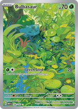 Pokemon Bulbasaur 166/165 Holo Illustration Rare 151 NM picture