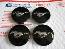 Set of 4 Genuine OEM 2015-2024 Ford Mustang Black center caps P/N FR3C-1A096-AC picture