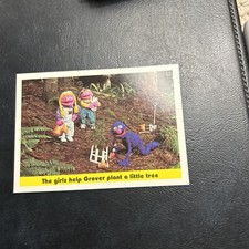 B22s Sesame Street 1992 Ctw #45 The Girls Help Grover Plant A Tree picture