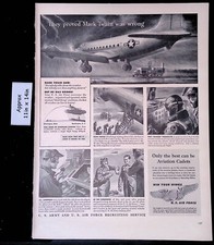 1949 U.S. Army & U.S. Air Force They Proved Mark Twain was Wrong Print Ad 45730 picture