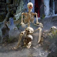 Home Accents Holiday 5 FT LED Pose-N-Stay Skeleton Halloween 5349-60272HD picture