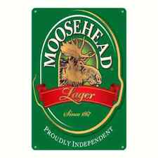 Moosehead Lager Beer Since 1867 Vintage Novelty Metal Sign 12