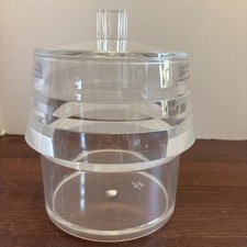 Vtg Mid Century Lucite Ice Bucket & Lid Arch Alfio Di Bella Italy Anthropologie picture