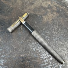 Vtg PARKER 75 Sterling Silver Fountain Pen w/ 14k NIB picture
