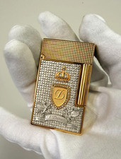 S.T. DUPONT Double Flame 150th Anniversary Limited Edition Gold Ligne 2 Lighter picture