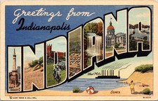 Grettings From Indianapolis, IN. Postcards unused 55702 picture