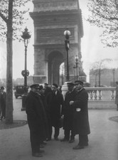Taxi drivers strike in Paris 1936 France Historic Old Photo picture