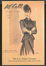 1939 vintage J. L. Hudson Women's Dresses only catalog - some coloring - Chic picture