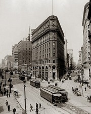  1912 SAN FRANCISCO Market & Post Streets Photo  (231-B) picture