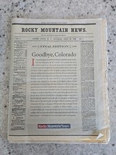 Rocky Mountain News FINAL EDITION 2/27/09 RMN 1859-2009 MINT / Complete 52 Pages picture