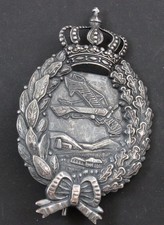 Imperial German WWI Bavarian Pilot Aviator Badge Crowned Aviation Badge picture