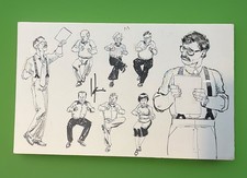 Original Art Howard Chaykin Comm. Gordon Character Concept Signed DC Batman picture