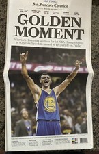 San Francisco Chronicle June 17 2015 Golden State Warriors Stephen Curry Finals picture