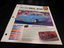 1957 Chevrolet Bel Air Spec Sheet Brochure Photo Poster  picture
