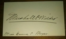 Little People Actor Marshall P Wilder 1859-1915 Autograph-Signed Inscribed Card picture
