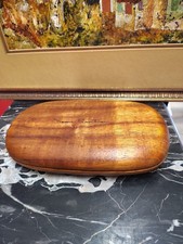 Vintage Dean Santner Koa Wood Rock Jewelry Box Signed Mid Century Modern Studio picture