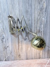 Vintage Orb Eyeball Gold Accordion Swing Arm Wall Light  Scissor Adjustable Lamp picture