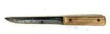 Vtg Hi Carbon Butcher Chef Carving Knife 6-1/4” Blade 1950s Full Tang 11
