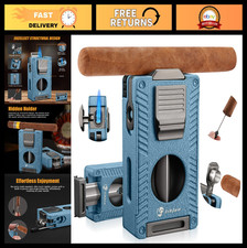 5-in-1 Butane Torch Lighter with Cigar Holder, Cutter & Punch - Jet Flame Cigar picture