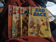 Sad Sack 141 Harvey Hits 64 And The Sarge 35 Funny Friends 45 Lot Run Set... picture