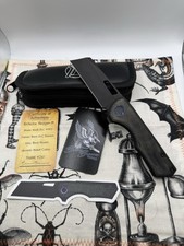 Brand New Brian Brown Yeager M - Black DLC M390, Ti Frames, Micarta, Mokuti picture