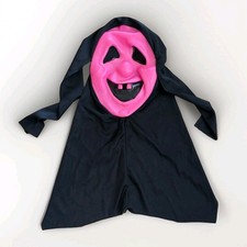 Vtg FUN WORLD DIV. Sarah Spook PINK Ghost Face Scream Mask 9207 Silly Halloween picture
