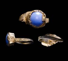 Ancient Roman Authentic Ring Blue Stone Wearable Beautiful Artifact Antiquity picture