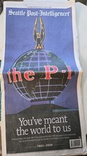 Seattle P-I Post Intelligencer FINAL EDITION Tuesday March 17 2009 picture