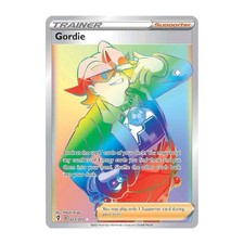 Pokémon Gordie Hyper Rare 223/203 Evolving Skies Card GRADE WORTHY picture