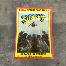 Superman II 1980 Topps DC Comics Trading Cards Complete Base Card Set 88 picture
