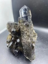 5.5lb Rare Natural Brazil Smoky Quartz Crystal cluster Mineral specimens reiki picture