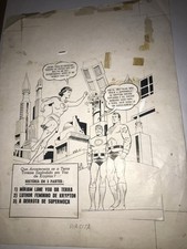 SUPERMAN SUPER LOIS LANE DC COMICS BRAZILIAN COVER PUBLISHED ORIGINAL ART WORK picture