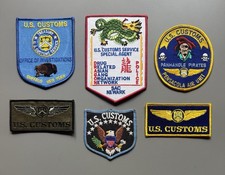 Lot Of 6 U.S. Customs Patch Buffalo Asian Gang Special Unit Patches picture