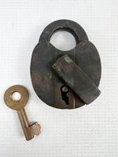 Antique Wilson Bohannan Padlock 1878 Patent Model 78 Brooklyn NY Lock & Key picture